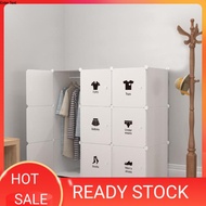 White 9 cube DIY Multipurpose Wardrobe Cabinet Clothes Storage Organizer Almari Rak Dropship