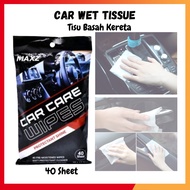 Car Care Wipes Wet Tissue (40 sheets) / Maxz Car Care Wipes / Car Wet Tissue for Car Wipes
