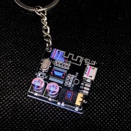 電路板 掛飾 匙扣(黑/紅色可選) 線路板 背包 裝飾  CIRCUIT BOARD Keyring PCB (printed circuit board) PWB（Printed wire boar
