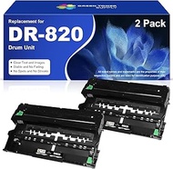 Compatible DR-820 DR820 Drum Unit (2-Pack) Replacement for Brother DR 820 TN850 TN880 Work for HLL50