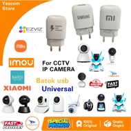 USB POWER ADAPTOR CCTV IP CAMERA XIAOMI/EZVIZ/BARDI/EZVIZ/IMOU/ACOME/YOOSEE UNIVERSAL/ ETC.