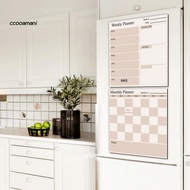 ccooamani|  Magnetic Dry Erase Calendar Magnetic Fridge Calendar Whiteboard Weekly Monthly Planner f