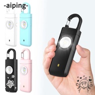 AIPING Emergency LED Torch Keyring, 130dB ABS Personal Alarm Safety Keychain, Keychain Alarm Panic S