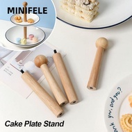 MINIFELE Cake Stand, Wood 3 Tier Cake Plate Stand,  2 Tier Disk Bracket Wedding Party