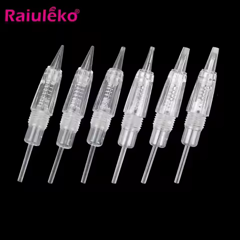 20pcs Replacement Screw Tattoo Cartridge Needles 1D 1R 2R 3R 3F 5R 5F 7R 7F for MYM Electric Derma T