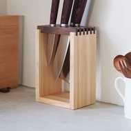 日本霜山 天然檜木製刀具收納架/刀架