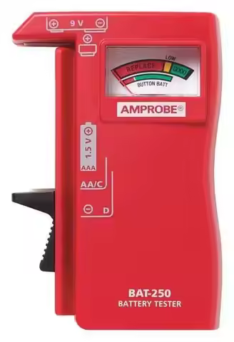 Battery Tester, Analog, 1.5 to 9V