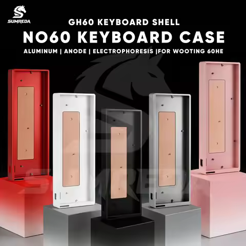 SUMREDA NO60 Aluminum Keyboard Shell 60% Keys Layouts For Wooting 60HE Madlions Mad 60he GH60 Raven6