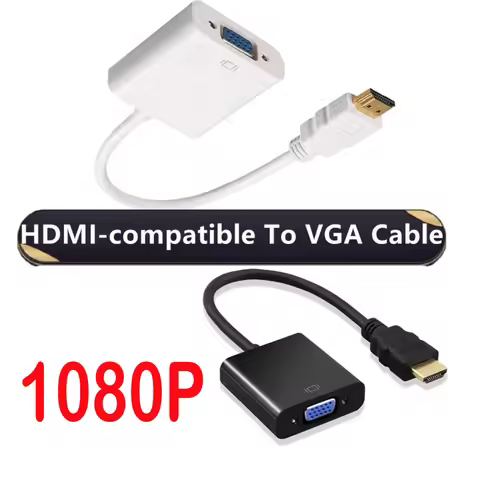 HD 1080P HDMI to VGA Adapter HDMI-compatible to VGA Cable Converter HDMI Male To VGA Famale Converte
