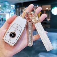 Suitable for Mercedes-Benz Key Cover EQC350A200L Female BCES Class GLC260L Car GLB Buckle gla180 Pac