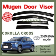 Toyota Corolla Cross New Mugen Rain Door Visor Air Press Wind Deflector Corolla Cross Accessories