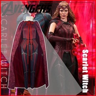 Wanda Vision Scarlet Witch Cosplay Costume - Top, Pants & Cloak Set | Marvel Halloween