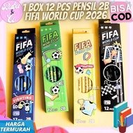 2B WORLD CUP FIFA 2026 PENCIL 1 BOX CONTAINS 12pcs FIFA WORLD CUP 2026 SERIES 2B CUTE UNIQUE PENCIL 