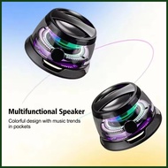 ➲ Magnetic Bluetooth Speaker With RGB Light Small Portable Speaker Bluetooth 5.3 Subwoofer Speaker