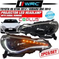 Coplus Toyota 86 GT86 2012 / Subaru BRZ 2013 Projector Led Headlamp With Signal Running
