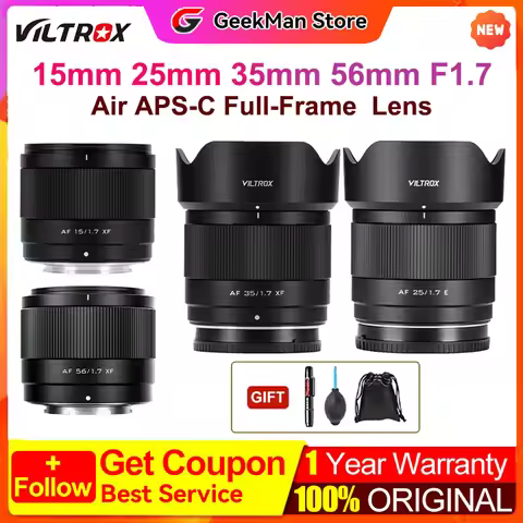 Viltrox AF 15mm 25mm 35mm 56mm F1.7 APS-C Auto Focus Lens· large aperture Portrait for Sony E Mount/