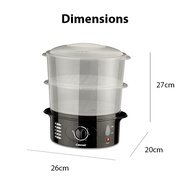 Cornell 2 Tier Food Steamer 10L (CS-201)