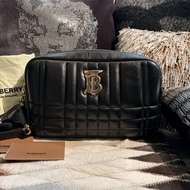 BURBERRY 縫線相機包 小 黑 全新
