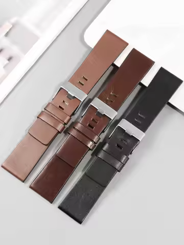 Wear Resistant and Durable Genuine Cow Leather Watchbands for Diesel Watch Dz7332 Dz7314 Dz7311 Stra
