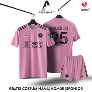 Full Print Futsal & Football Jersey Custom Name, Sponsor and Designbebas ACADEMY INTER MIAMI Pink Ro
