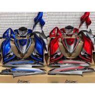 COVERSET LC135 V4-V7 HJM BLUE - BUS BLUE MATTE GREY (P-MG) , HJM RED - RED MATTE GREY (P-MG)