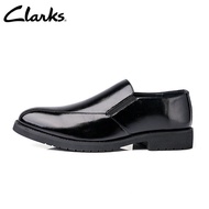 Clarks_ รองเท้าผู้ชาย รุ่น Tilden Free Black Leather Mens Slip On shoes สีน้ำตาล