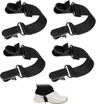 GEEHUA 4Pcs Adjustable Boot Straps, Elastic Boot Clip for Cowboy Stirrup Leg Strap Bike Pant Leg Str