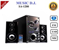 Music D.J.ลำโพง(2.1) ch รุ่น (SA-1200) + FMUSB ใหม่ มี BLUETOOTH