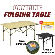 Meja Lipat Luar Ruangan Meja Lipat Meja Piknik Berkemah Aluminium Meja lipat portabel Outdoor campin