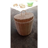 Rattan basket rattan laundry basket/ rattan basket diameter 30 cm