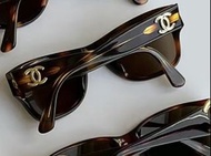 Chanel 玳瑁太陽眼鏡中古vintage