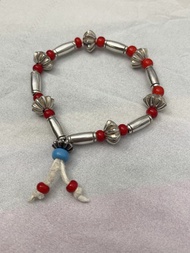 LARRY SMITH  SHELL CONCHA BEAD/PIPE BEAD BRACELET