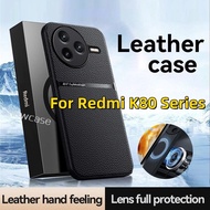 Leather Magnetic Phone Case For Xiaomi Redmi K80 Pro 5G 2025 K 80 RedmiK80 K80Pro RedmiK80Pro Shockp