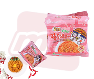 Samyang Rose Buldak Fried Noodles 140g (Pack of 4)