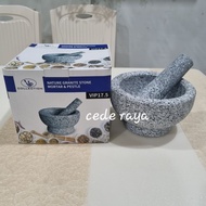 Stone mortar vip stone pounder/ 17.5 cm genuine granite stone milling/ mortar and pestle