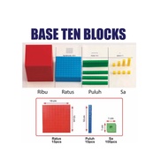 Mathematics Base Ten Blocks Set (1 set)
