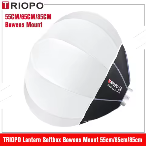 TRIOPO Lantern Softbox 55/65/85cm Quick Release Round Shape Softbox for Sokani X100 COLBOR Godox Apu