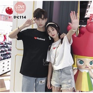 [Premium Line] Couple shirt_T-shirt printedbag ️ Husband ️Wife DC114