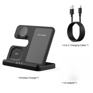 3 in 1 Wireless Charger Stand for Samsung Galaxy S23 S22 21 Ultra S20 30W Fast Charging Dock Station Watch5 Pro Holder Buds2 Pro