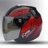 HELM EVO EVOLUSION DEWASA MOTIF DAN POLOS UNTUK PRIA DAN WANITA DEWASA SNI (COD)