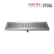 Karat Faucet Square Drain Grate PVC Pipe Connector Size 2-3.5" Model KA-52-832-WT