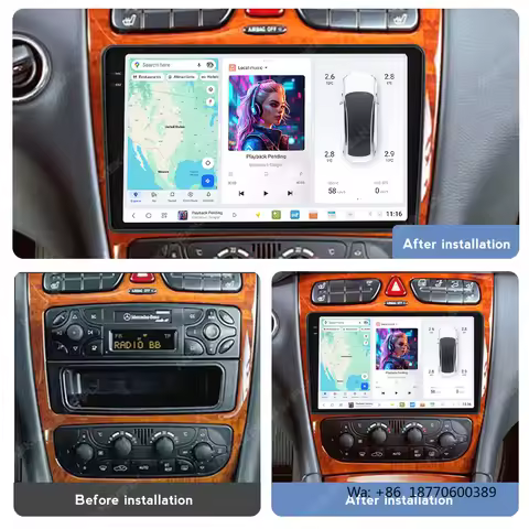 MEKEDE Android Car Multimedia Car Stereo Auto Radio DUDU 2K Touch Screen Head Unit Car-play for Merc