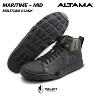 Altama - Maritime Mid Wide [Multicam Black] รองเท้ายุทธวิธี รองเท้าผ้าใบผู้ชาย มีรูระบายน้ำและที่ล็อ