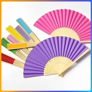Bamboo Wood Folding Fan Handheld Cool Summer Folding Fans