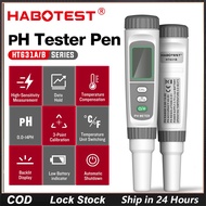 HABOTEST HT631A/B Water Test Pen pH Humidity Meter 5-in-1 Water Quality Test Pen PH SALT TEMP Meter 