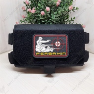 Sarung HP / Pouch HP / Tas Kecil Tactical Cordura Double Kopel Hitam