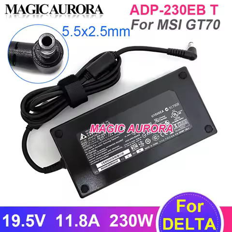 Original DELTA ADP-230EB T 19.5V 11.8A 230W Laptop Charger For MSI GS75 GS65 STEALTH 8SG MS-1763 GT7