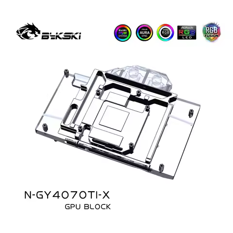 Bykski GPU Block For GALAX GeForce RTX 4070 Ti , Video Card Water Cooler Custom , Full Cover Radiato