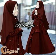 Xavier Kids KANAYA Premium / Dress Muslimah Anak / Hijab Muslim / Gamis Syari / Baju Muslim Anak / b