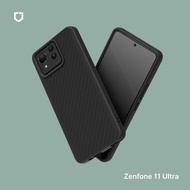 【犀牛盾】碳纖維紋路 ASUS Zenfone 11 Ultra SolidSuit 碳纖維紋路防摔背蓋手機殼(標準版)